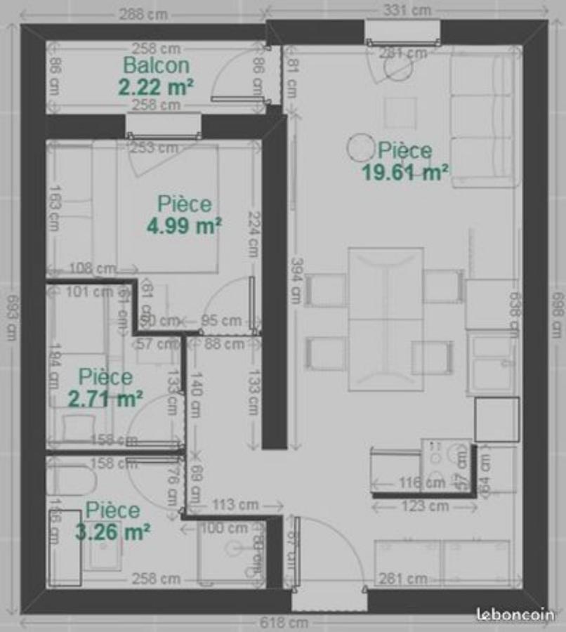 Appartement 3 Pieces, 2 Chambres Au Coeur De La Station Genos ภายนอก รูปภาพ